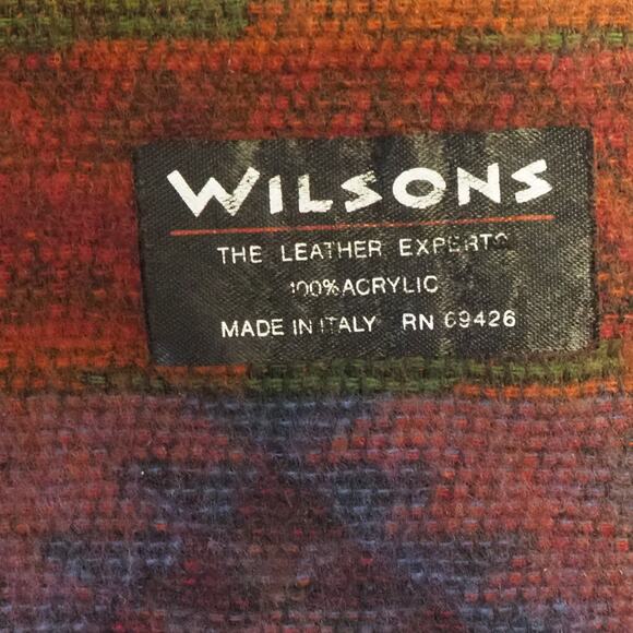 Wilsons 100% Acrylic Scarf 62" long plus 4" fringes by 15" Made in Italy - Picture 4 of 7